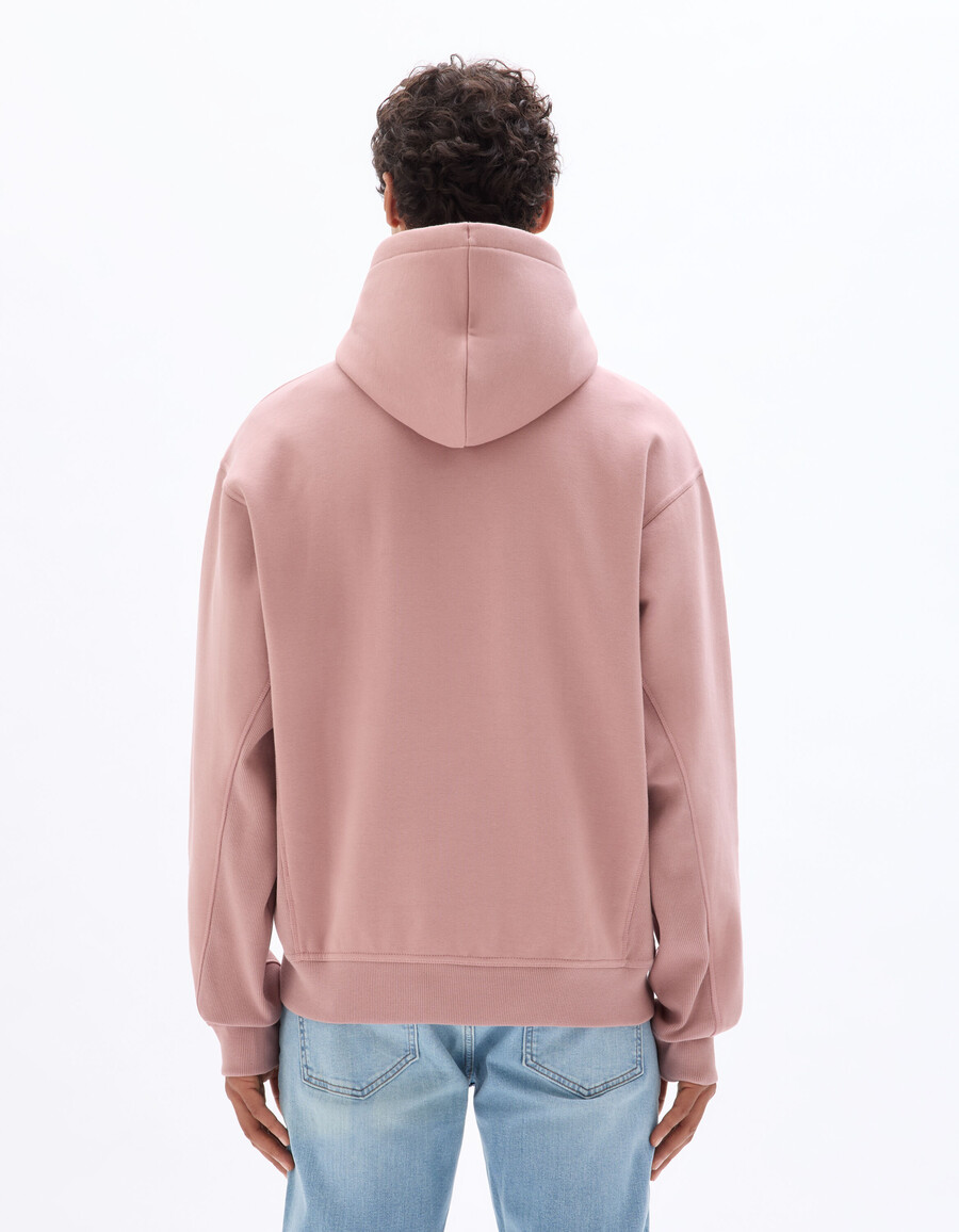sudadera con capucha y cremallera de gran tamaño