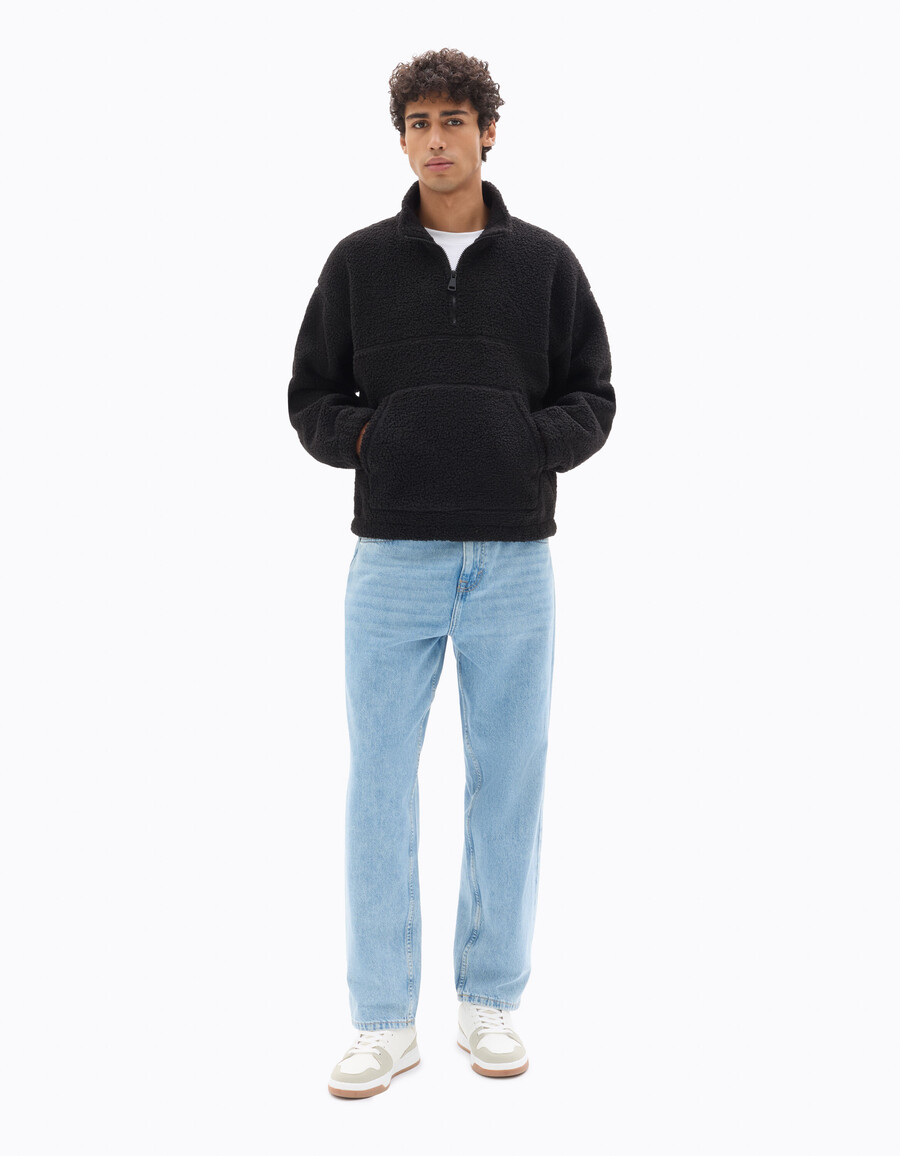 sudadera polar de gran tamaño