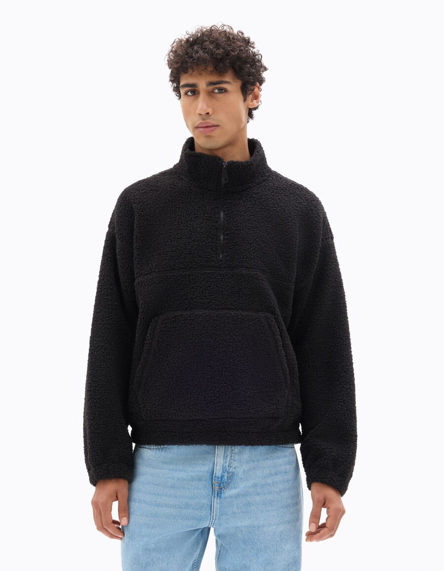 sudadera polar de gran tamaño