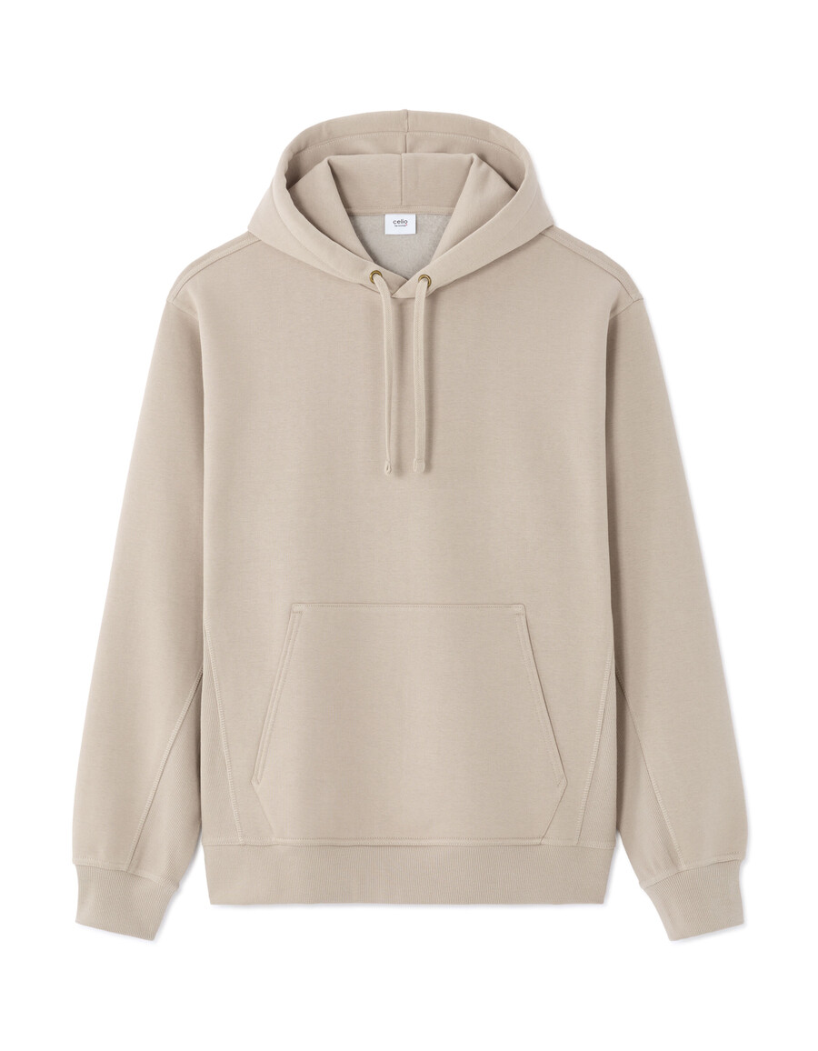 sudadera con capucha y cremallera de gran tamaño