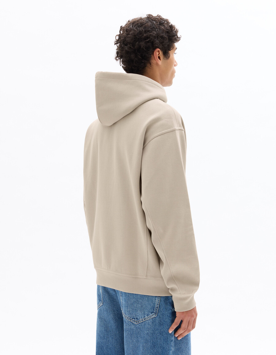 sudadera con capucha y cremallera de gran tamaño