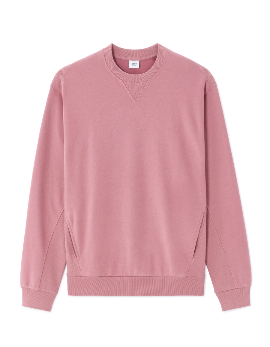 sudadera de cuello redondo de gran tamaño