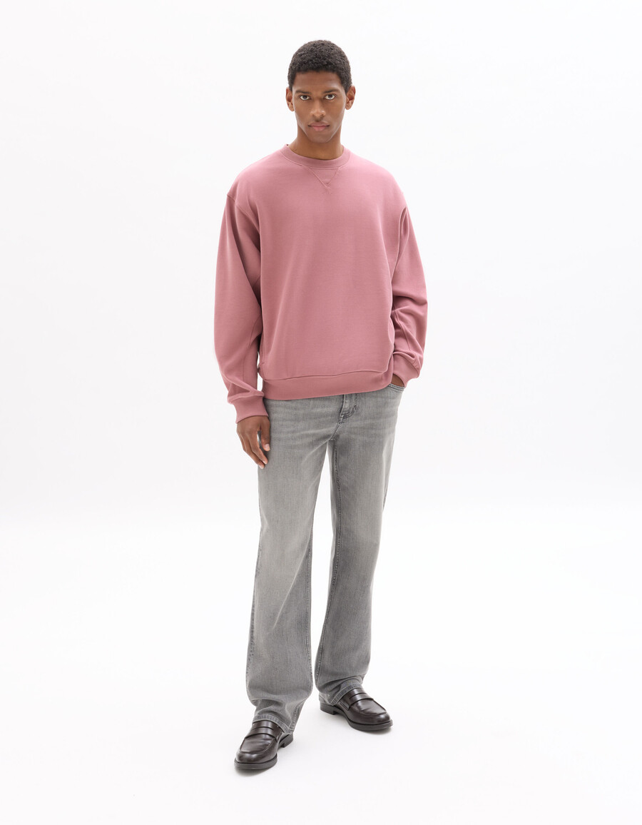 sudadera de cuello redondo de gran tamaño