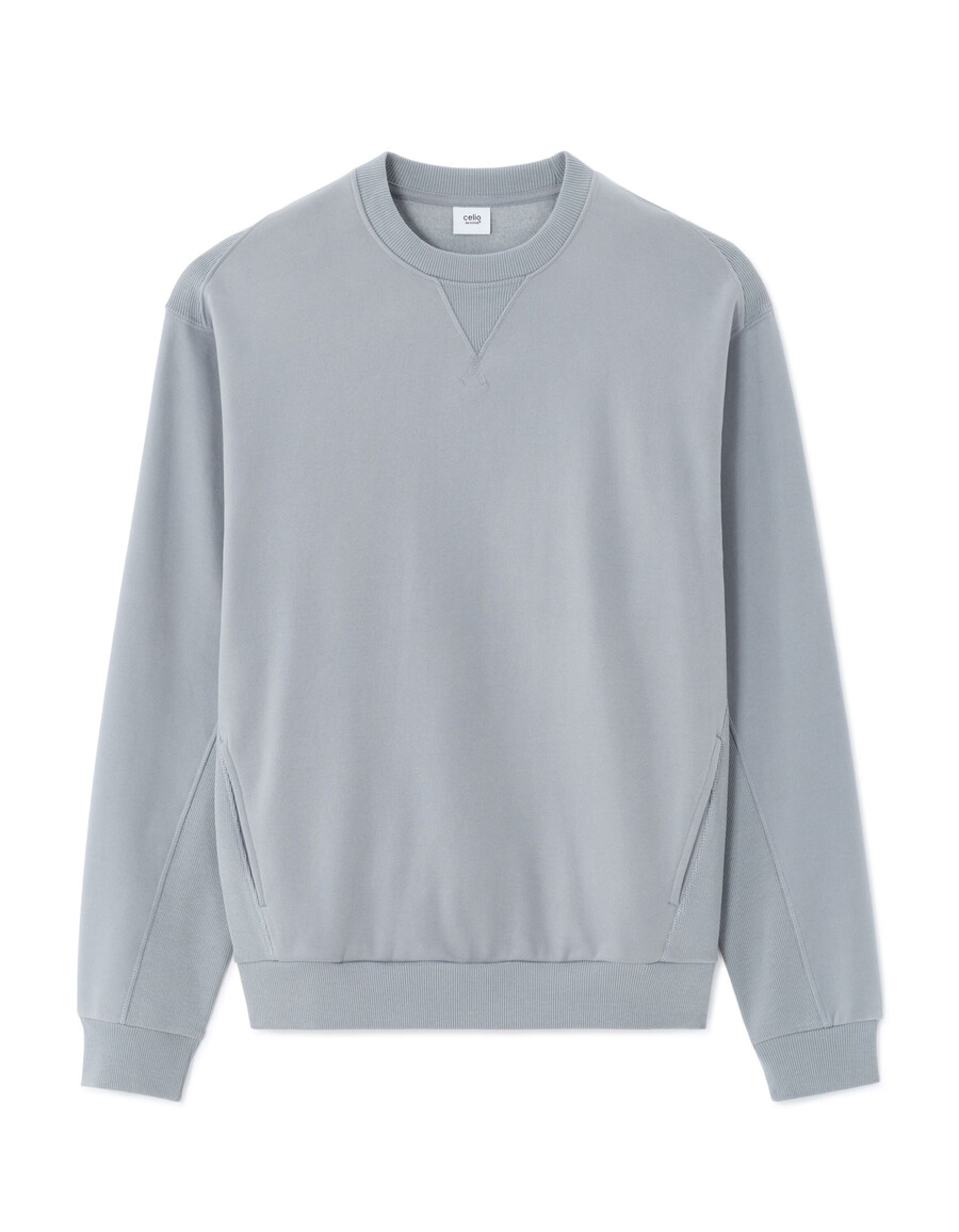 sudadera de cuello redondo de gran tamaño