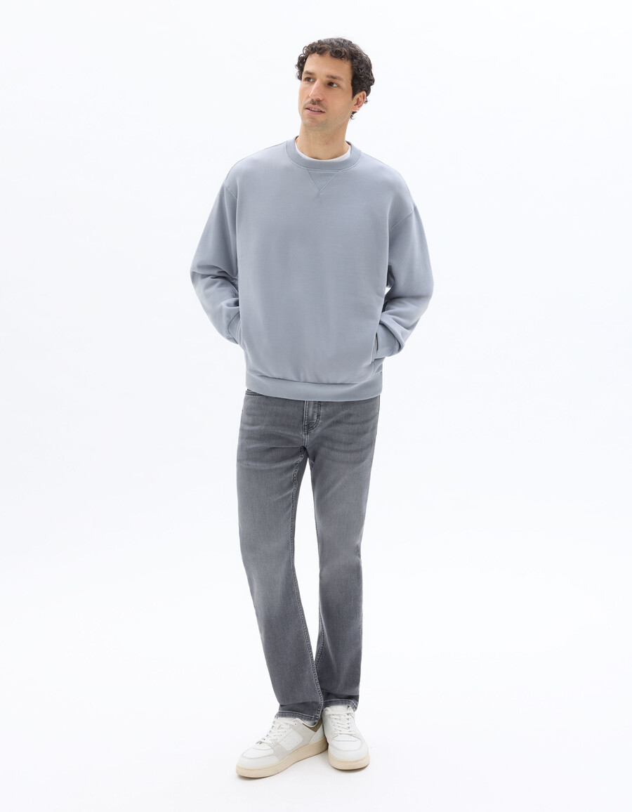 sudadera de cuello redondo de gran tamaño