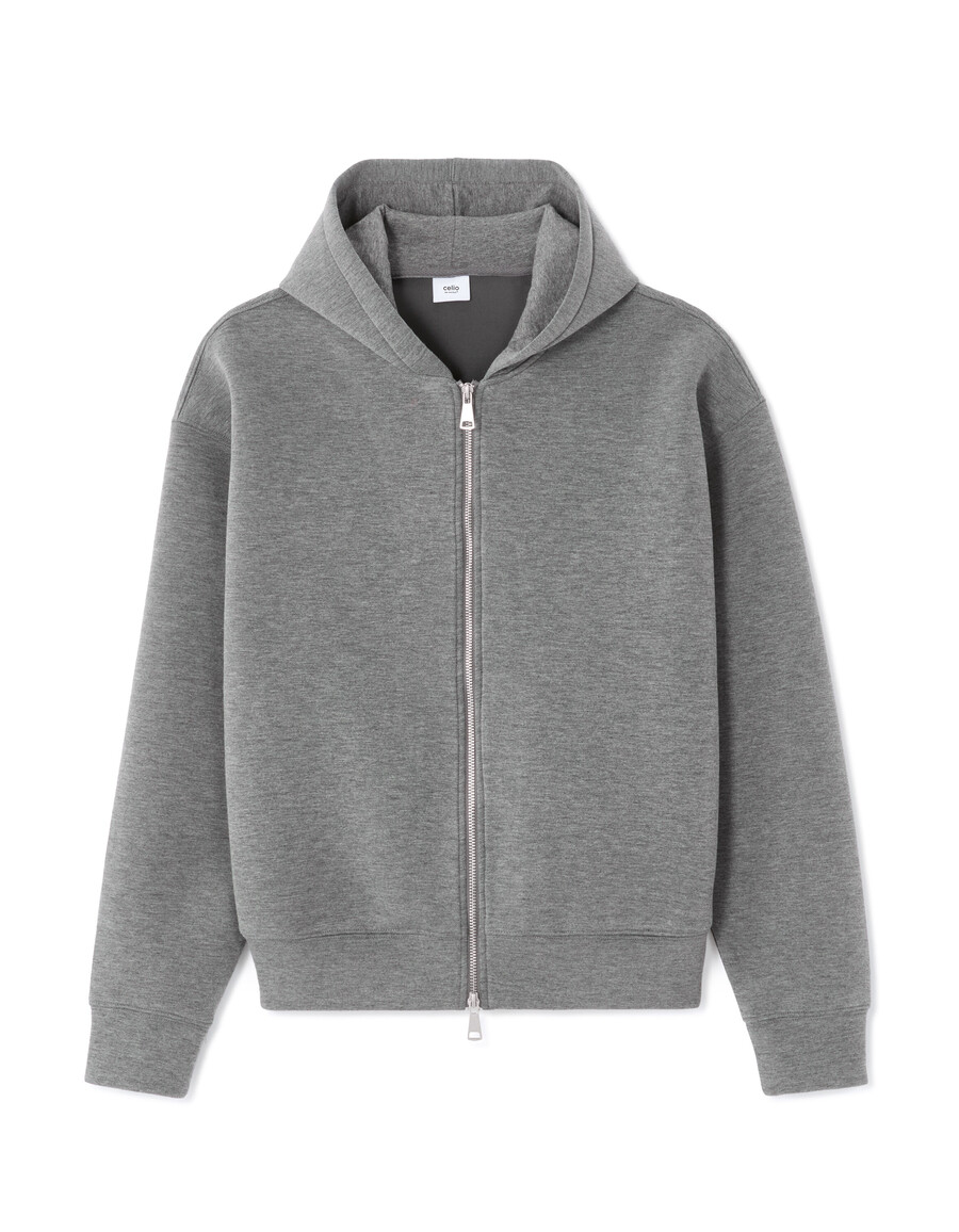 sudadera corta de gran tamaño
