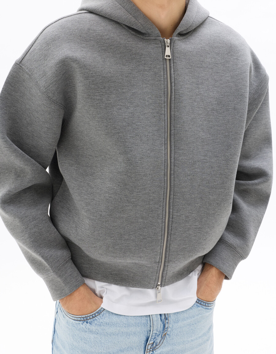 sudadera corta de gran tamaño