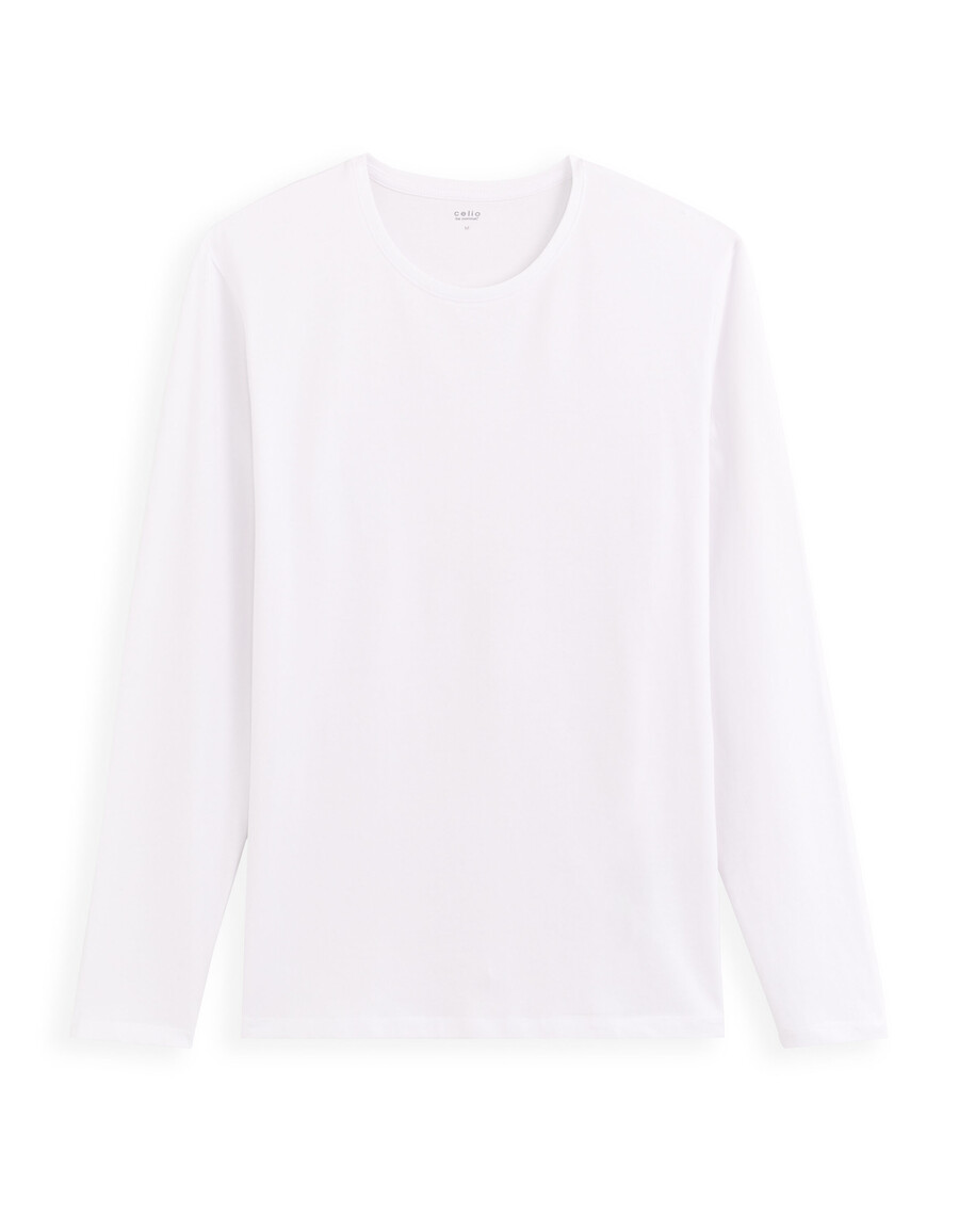 camiseta de manga larga con cuello redondo