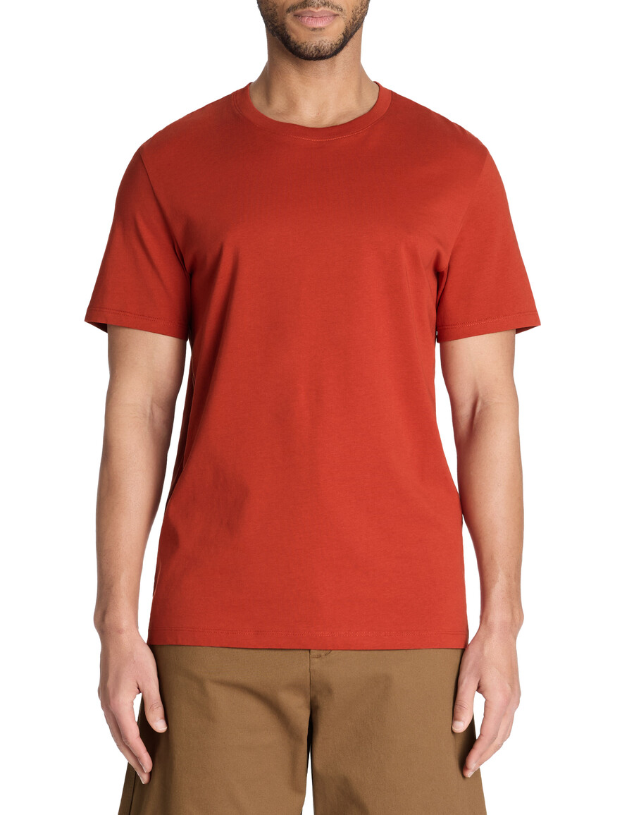 camiseta de cuello redondo regular 100 algodón