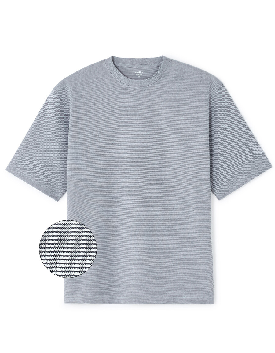 camiseta de cuello redondo de gran tamaño