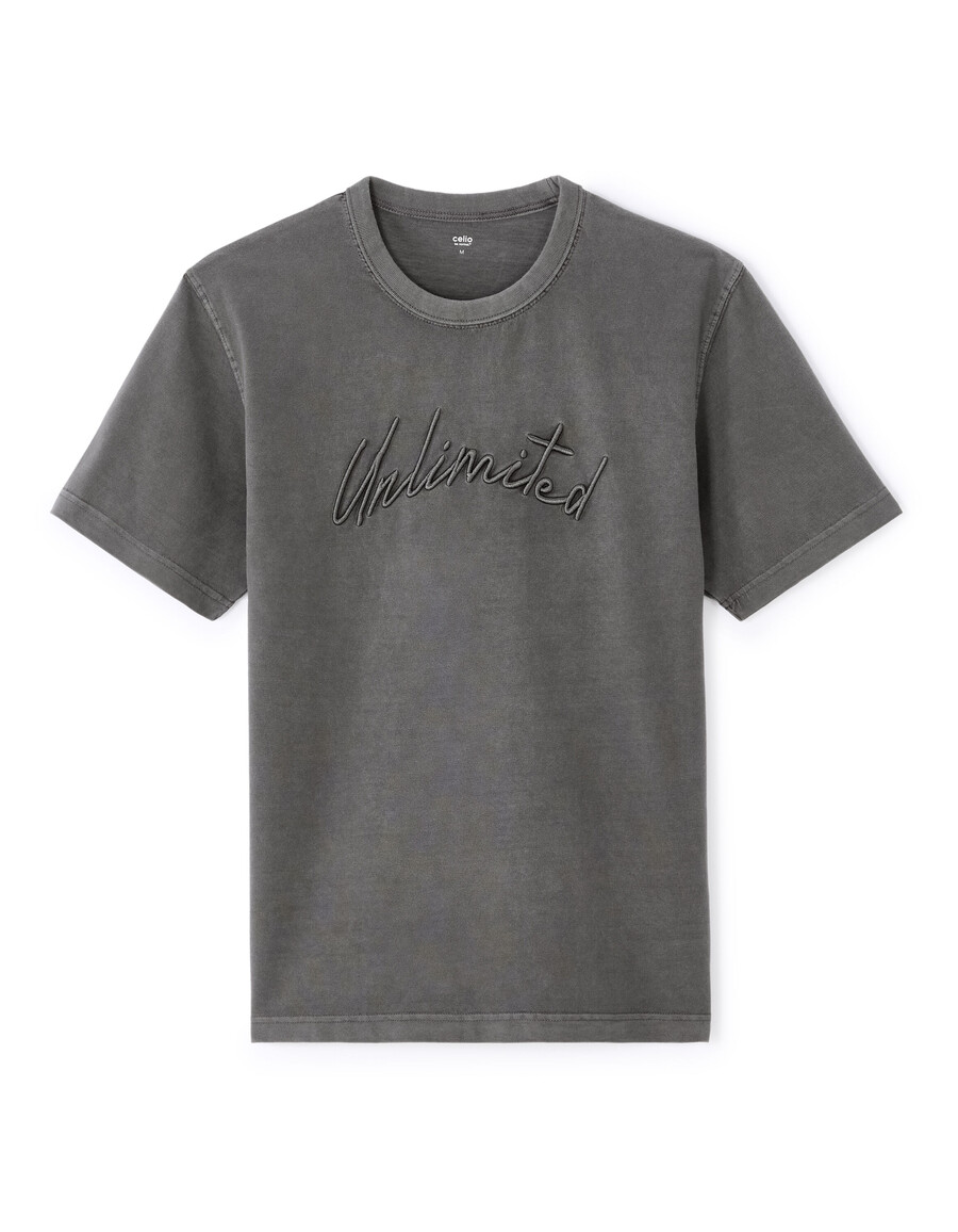 camiseta de cuello redondo y corte cuadrado 100 algodón
