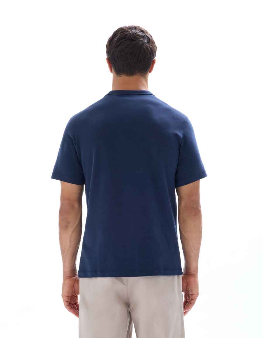 camiseta de cuello redondo cuadrada 100 algodón