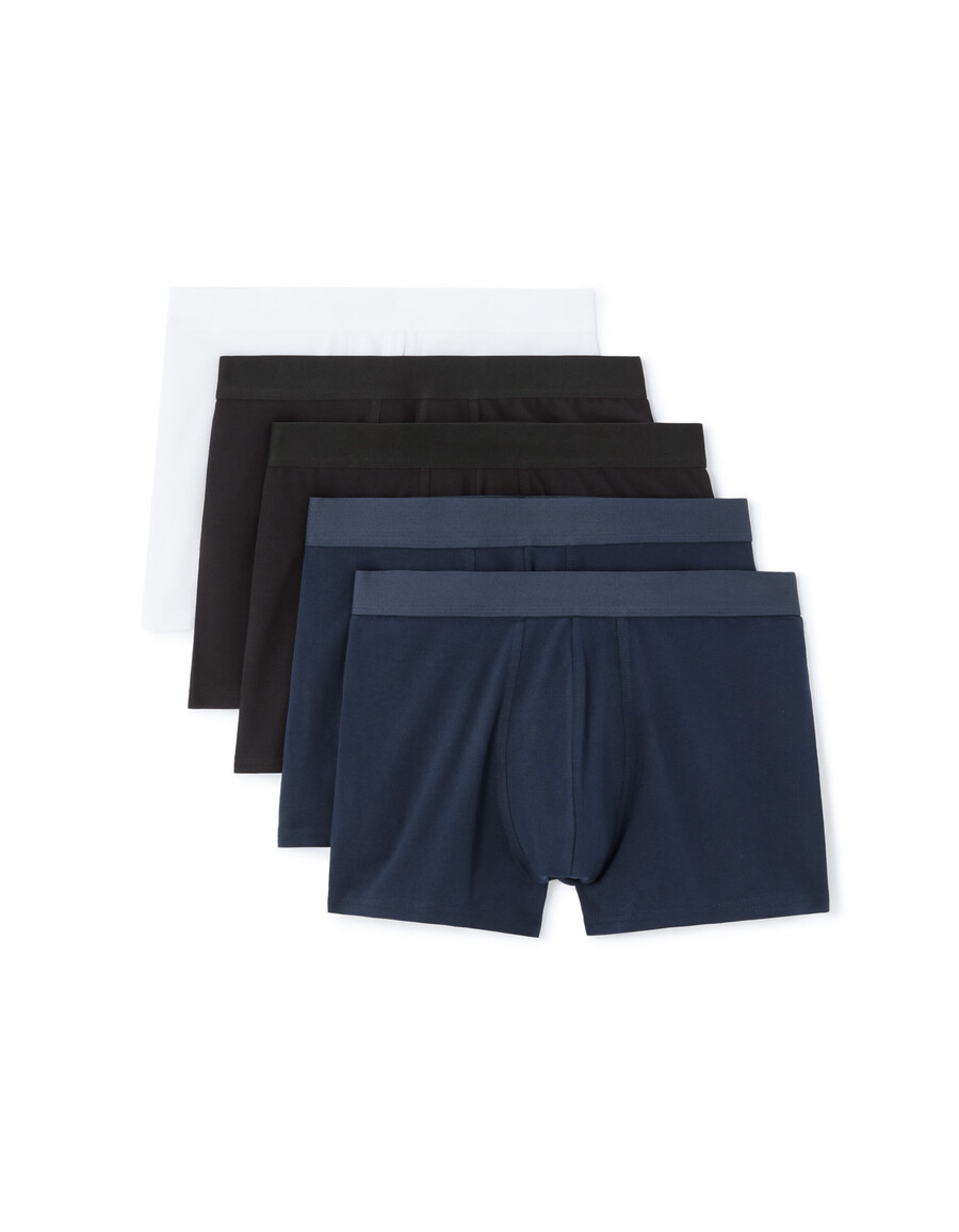paquete de 5 calzoncillos bóxer lisos